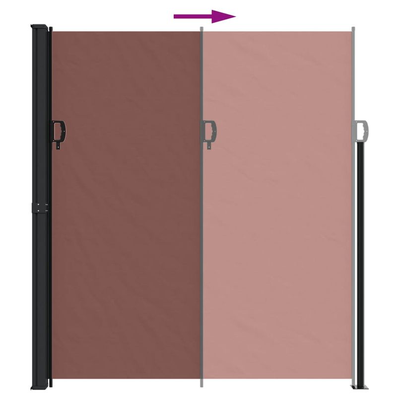 Casa si Gradina - Gradina si terasa - Umbrele si pavilioane - Umbrele - Copertina laterala retractabila, maro, 220x300 cm - Infinity.ro