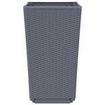 Casa si Gradina - Gradinarit si plante - Plante si ghivece - Ghivece si suporturi - Jardiniere de gradina, 4 buc., gri, 32,5x32,5x57 cm, PP - Infinity.ro