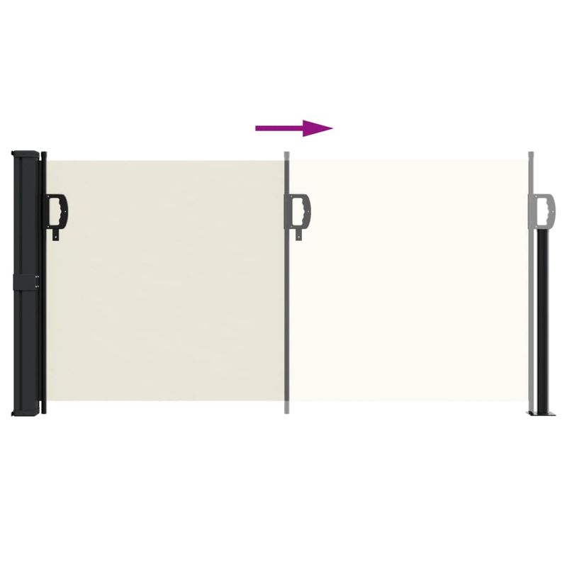 Casa si Gradina - Gradina si terasa - Umbrele si pavilioane - Umbrele - Copertina laterala retractabila, crem, 100x300 cm - Infinity.ro
