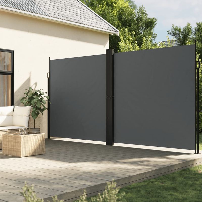 Casa si Gradina - Gradina si terasa - Umbrele si pavilioane - Umbrele - Copertina laterala retractabila, antracit, 220x600 cm - Infinity.ro