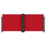 Casa si Gradina - Gradina si terasa - Umbrele si pavilioane - Umbrele - Copertina laterala retractabila, rosu, 100 x 600 cm - Infinity.ro