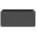 Casa si Gradina - Gradinarit si plante - Plante si ghivece - Ghivece si suporturi - Jardiniera de gradina, gri inchis, 80x36x35 cm, PP - Infinity.ro