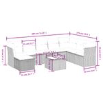 Casa si Gradina - Gradina si terasa - Mobilier exterior - Seturi mobila gradina - Set canapele de gradina, 9 piese, cu perne, bej, poliratan - Infinity.ro