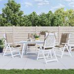 Casa si Gradina - Textile si covoare - Perne si pilote - Perne decorative - Perne scaun cu spatar inalt, 4 buc, gri taupe, tesatura Oxford - Infinity.ro