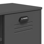 Casa si Gradina - Mobilier - Organizare si depozitare - Organizator incaltaminte - Banca pantofi „VIKEN” gri antracit 106x35x45 cm lemn masiv pin - Infinity.ro