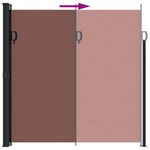 Casa si Gradina - Gradina si terasa - Umbrele si pavilioane - Umbrele - Copertina laterala retractabila, maro, 200x600 cm - Infinity.ro