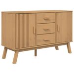 Casa si Gradina - Mobilier - Comode si corpuri - Comode - Dulap "OLDEN", maro, 114x43x73,5 cm, lemn masiv pin - Infinity.ro