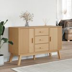 Casa si Gradina - Mobilier - Comode si corpuri - Comode - Dulap "OLDEN", maro, 114x43x73,5 cm, lemn masiv pin - Infinity.ro