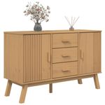 Casa si Gradina - Mobilier - Comode si corpuri - Comode - Dulap "OLDEN", maro, 114x43x73,5 cm, lemn masiv pin - Infinity.ro