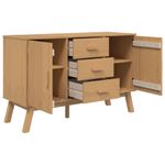 Casa si Gradina - Mobilier - Comode si corpuri - Comode - Dulap "OLDEN", maro, 114x43x73,5 cm, lemn masiv pin - Infinity.ro