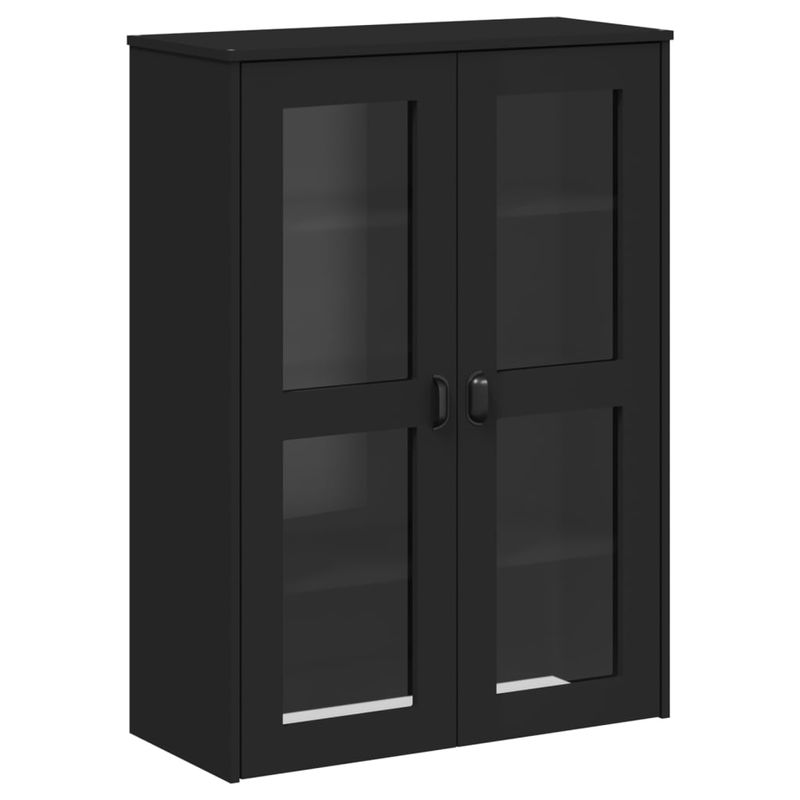 Casa si Gradina - Mobilier - Comode si corpuri - Corpuri bucatarie - Dulap inalt „VIKEN”, negru, 80x40x190 cm, lemn masiv de pin - Infinity.ro
