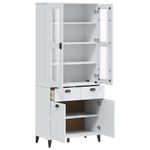 Casa si Gradina - Mobilier - Comode si corpuri - Corpuri bucatarie - Dulap inalt „VIKEN”, alb, 80x40x190 cm, lemn masiv de pin - Infinity.ro