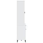 Casa si Gradina - Mobilier - Comode si corpuri - Corpuri bucatarie - Dulap inalt „VIKEN”, alb, 80x40x190 cm, lemn masiv de pin - Infinity.ro