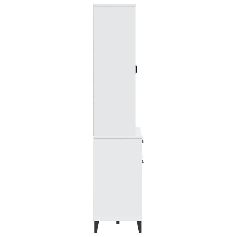 Casa si Gradina - Mobilier - Comode si corpuri - Corpuri bucatarie - Dulap inalt „VIKEN”, alb, 80x40x190 cm, lemn masiv de pin - Infinity.ro