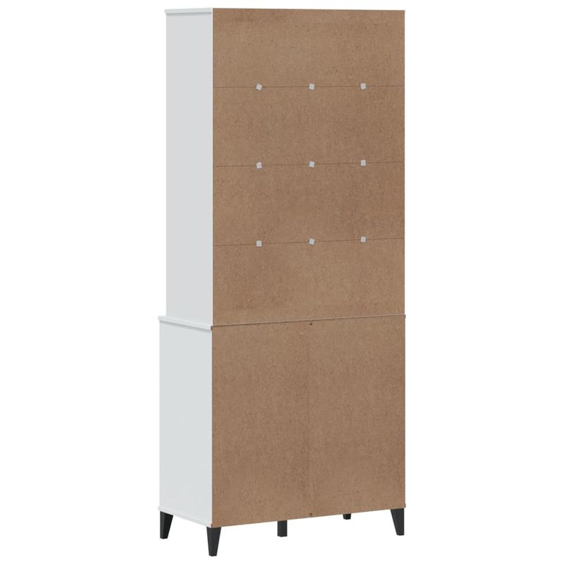 Casa si Gradina - Mobilier - Comode si corpuri - Corpuri bucatarie - Dulap inalt „VIKEN”, alb, 80x40x190 cm, lemn masiv de pin - Infinity.ro