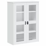 Casa si Gradina - Mobilier - Comode si corpuri - Corpuri bucatarie - Dulap inalt „VIKEN”, alb, 80x40x190 cm, lemn masiv de pin - Infinity.ro