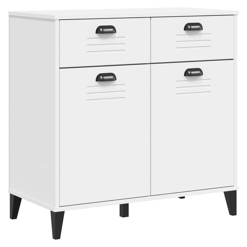 Casa si Gradina - Mobilier - Comode si corpuri - Corpuri bucatarie - Dulap inalt „VIKEN”, alb, 80x40x190 cm, lemn masiv de pin - Infinity.ro