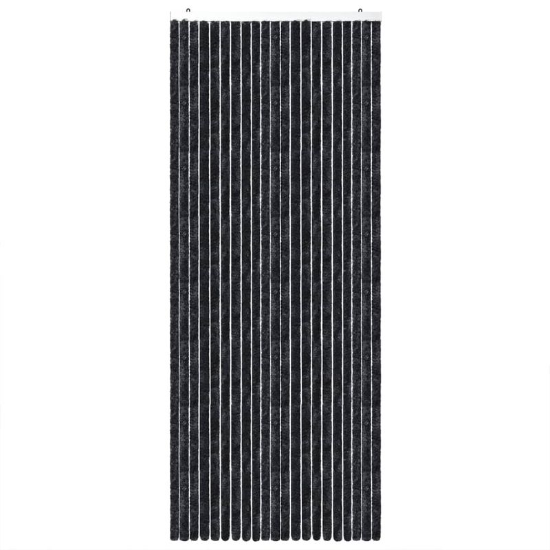 Casa si Gradina - Textile si covoare - Rulouri si jaluzele - Perdea pentru insecte, antracit, 100x200 cm, chenille - Infinity.ro