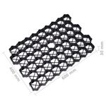 Casa si Gradina - Gradinarit si plante - Intretinere gradina - Produse pentru ingijirea gazonului - Grilaje de gazon, 16 buc., negru, 60x40x3 cm, plastic - Infinity.ro