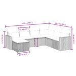 Casa si Gradina - Gradina si terasa - Mobilier exterior - Seturi mobila gradina - Set canapele de gradina cu perne, 7 piese, negru, poliratan - Infinity.ro