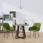 Casa si Gradina - Mobilier - Scaune si fotolii - Scaune - Scaune de bucatarie, 2 buc., verde deschis, catifea - Infinity.ro