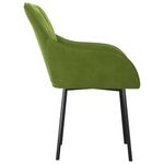 Casa si Gradina - Mobilier - Scaune si fotolii - Scaune - Scaune de bucatarie, 2 buc., verde deschis, catifea - Infinity.ro