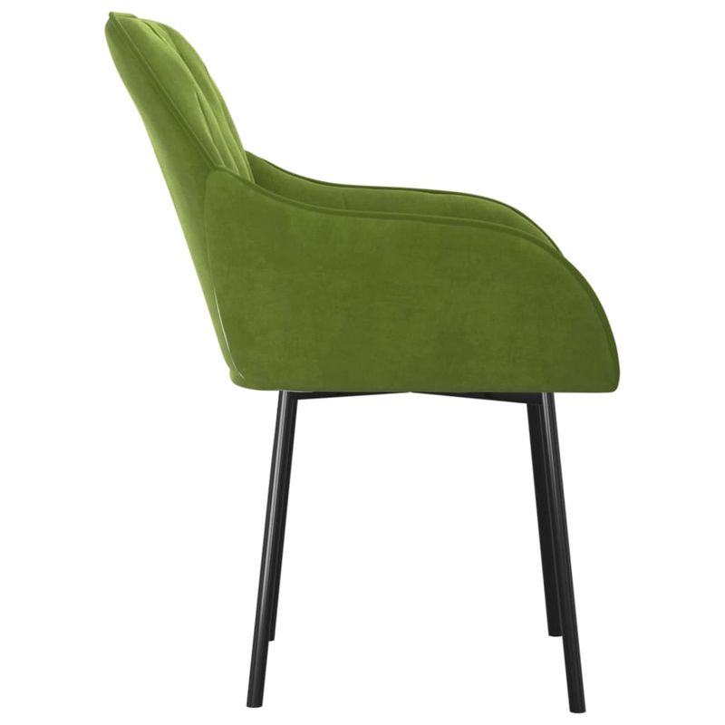 Casa si Gradina - Mobilier - Scaune si fotolii - Scaune - Scaune de bucatarie, 2 buc., verde deschis, catifea - Infinity.ro