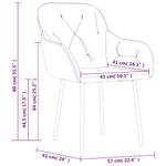 Casa si Gradina - Mobilier - Scaune si fotolii - Scaune - Scaune de bucatarie, 2 buc., verde deschis, catifea - Infinity.ro