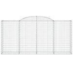 Casa si Gradina - Gradina si terasa - Garduri, panouri si accesorii - Cosuri gabion arcuite 25 buc, 300x50x140/160cm, fier galvanizat - Infinity.ro