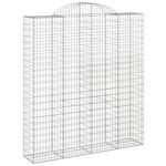 Casa si Gradina - Gradina si terasa - Garduri, panouri si accesorii - Cosuri gabion arcuite, 10 buc 200x50x220/240cm, fier galvanizat - Infinity.ro