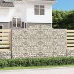 Casa si Gradina - Gradina si terasa - Garduri, panouri si accesorii - Cosuri gabion arcuite 17 buc, 300x50x180/200 cm fier galvanizat - Infinity.ro