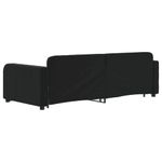 Casa si Gradina - Mobilier - Paturi si accesorii - Paturi - Pat de zi cu extensie si sertare, negru, 90x200 cm, catifea - Infinity.ro