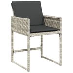 Casa si Gradina - Gradina si terasa - Mobilier exterior - Scaune si sezlonguri gradina - Fotolii de gradina cu perne, 4 buc., gri deschis, poliratan - Infinity.ro