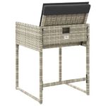 Casa si Gradina - Gradina si terasa - Mobilier exterior - Scaune si sezlonguri gradina - Fotolii de gradina cu perne, 4 buc., gri deschis, poliratan - Infinity.ro
