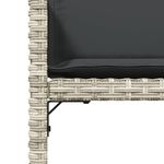 Casa si Gradina - Gradina si terasa - Mobilier exterior - Scaune si sezlonguri gradina - Fotolii de gradina cu perne, 4 buc., gri deschis, poliratan - Infinity.ro