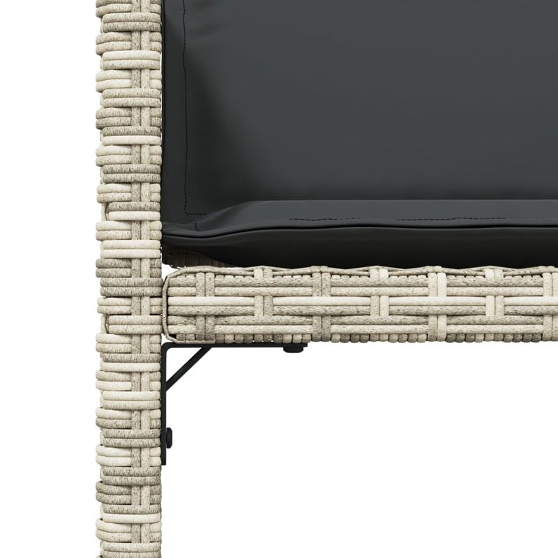 Casa si Gradina - Gradina si terasa - Mobilier exterior - Scaune si sezlonguri gradina - Fotolii de gradina cu perne, 4 buc., gri deschis, poliratan - Infinity.ro