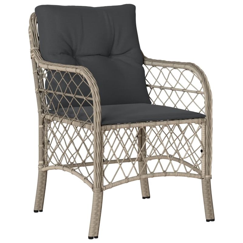 Casa si Gradina - Gradina si terasa - Mobilier exterior - Seturi mobila gradina - Set mobilier gradina cu perne, 9 piese, gri deschis, poliratan - Infinity.ro