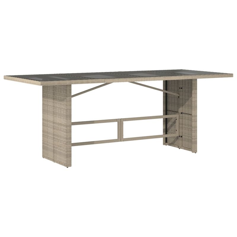 Casa si Gradina - Gradina si terasa - Mobilier exterior - Seturi mobila gradina - Set mobilier gradina cu perne, 9 piese, gri deschis, poliratan - Infinity.ro