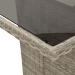 Casa si Gradina - Gradina si terasa - Mobilier exterior - Seturi mobila gradina - Set mobilier gradina cu perne, 9 piese, gri deschis, poliratan - Infinity.ro