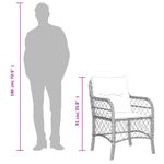 Casa si Gradina - Gradina si terasa - Mobilier exterior - Seturi mobila gradina - Set mobilier gradina cu perne, 9 piese, gri deschis, poliratan - Infinity.ro