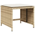 Casa si Gradina - Gradina si terasa - Mobilier exterior - Scaune si sezlonguri gradina - Scaune de gradina cu perne, 4 buc., bej, 41x41x36 cm, poliratan - Infinity.ro