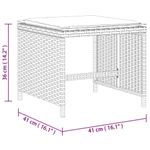 Casa si Gradina - Gradina si terasa - Mobilier exterior - Scaune si sezlonguri gradina - Scaune de gradina cu perne, 4 buc., bej, 41x41x36 cm, poliratan - Infinity.ro