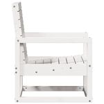 Casa si Gradina - Gradina si terasa - Mobilier exterior - Scaune si sezlonguri gradina - Scaun de gradina, alb, 57,5x63x76 cm, lemn masiv de pin - Infinity.ro