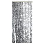 Casa si Gradina - Textile si covoare - Rulouri si jaluzele - Perdele pentru insecte, gri si negru-alb, 56x200 cm, chenille - Infinity.ro