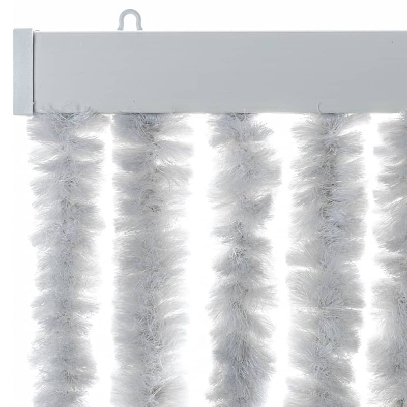 Casa si Gradina - Textile si covoare - Rulouri si jaluzele - Perdea pentru insecte, gri, 100x230 cm, chenille - Infinity.ro