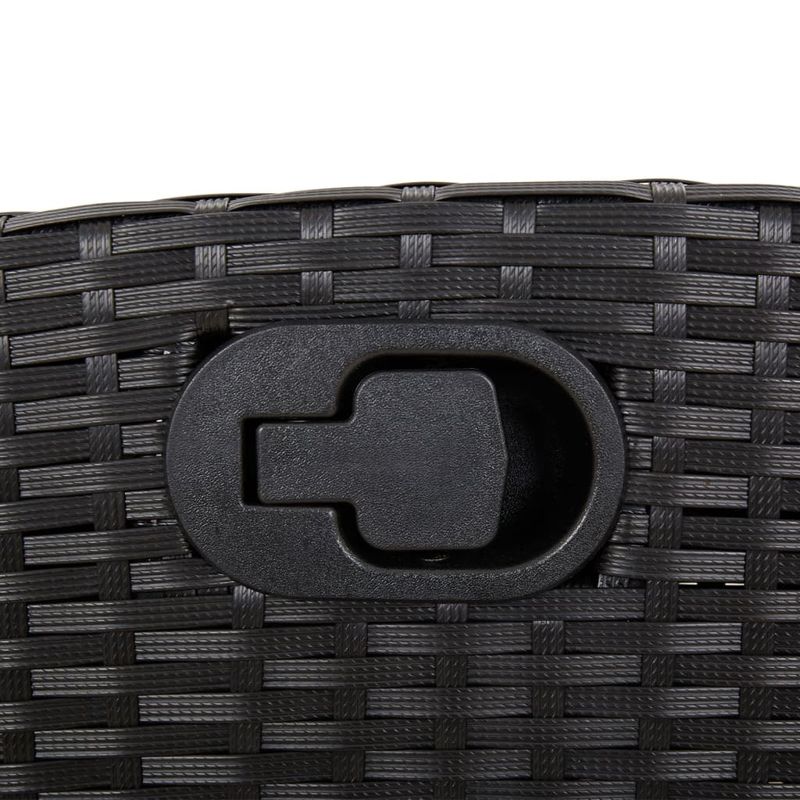 Casa si Gradina - Gradina si terasa - Mobilier exterior - Seturi mobila gradina - Set mobilier de gradina cu perne, 9 piese, negru, poliratan - Infinity.ro