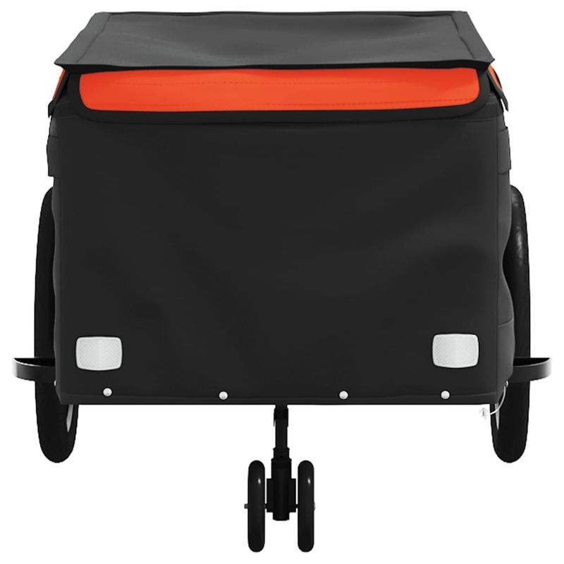 Sport si Outdoor - Ciclism - Accesorii pentru biciclete - Remorci biciclete - Remorca pentru biciclete, negru și portocaliu, 45 kg, fier, mărime 137x68x59 cm - Infinity.ro