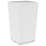 Casa si Gradina - Gradinarit si plante - Plante si ghivece - Ghivece si suporturi - Jardiniere de gradina, 2 buc., alb, 32,5x32,5x57 cm, PP - Infinity.ro