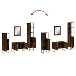 Casa si Gradina - Mobilier - Seturi de mobilier - Seturi baie - Set dulapuri de baie, 4 piese, stejar afumat, lemn prelucrat - Infinity.ro