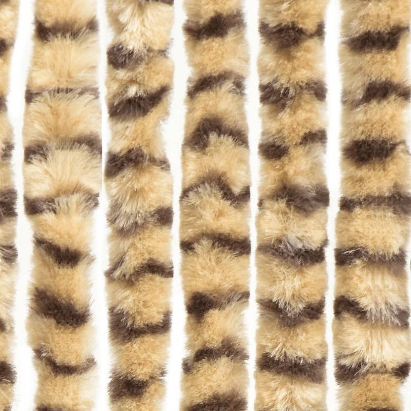 Casa si Gradina - Textile si covoare - Perdele si draperii - Perdele - Perdea pentru insecte, bej si maro, 100x230 cm, chenille - Infinity.ro